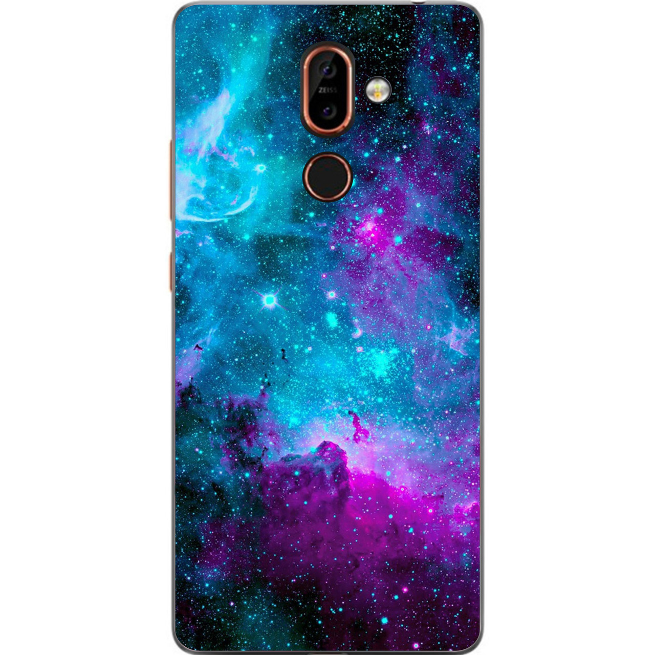 Чохол силіконовий для Nokia 7 Plus з картинкою Космос, фото 1