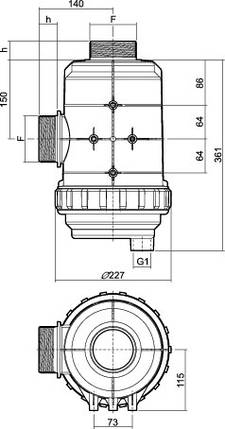 Фільтр обприскувача всмоктуючий ARAG 319093, фото 2