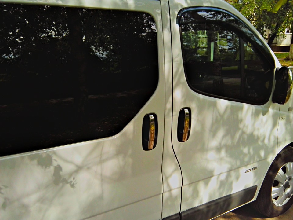 Накладки на зовн. ручки 4 шт. (нержав.) Renault Trafic, Opel Vivaro 2001-2014, OmsaLine 5221041, фото 1