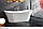 Овальна окремішня акрилова ванна 180*80 см із сифоном Atlantis C-3141 біла, фото 3