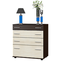Комод К 2 Комбі Венге темний + Дуб молочний (Еверест)