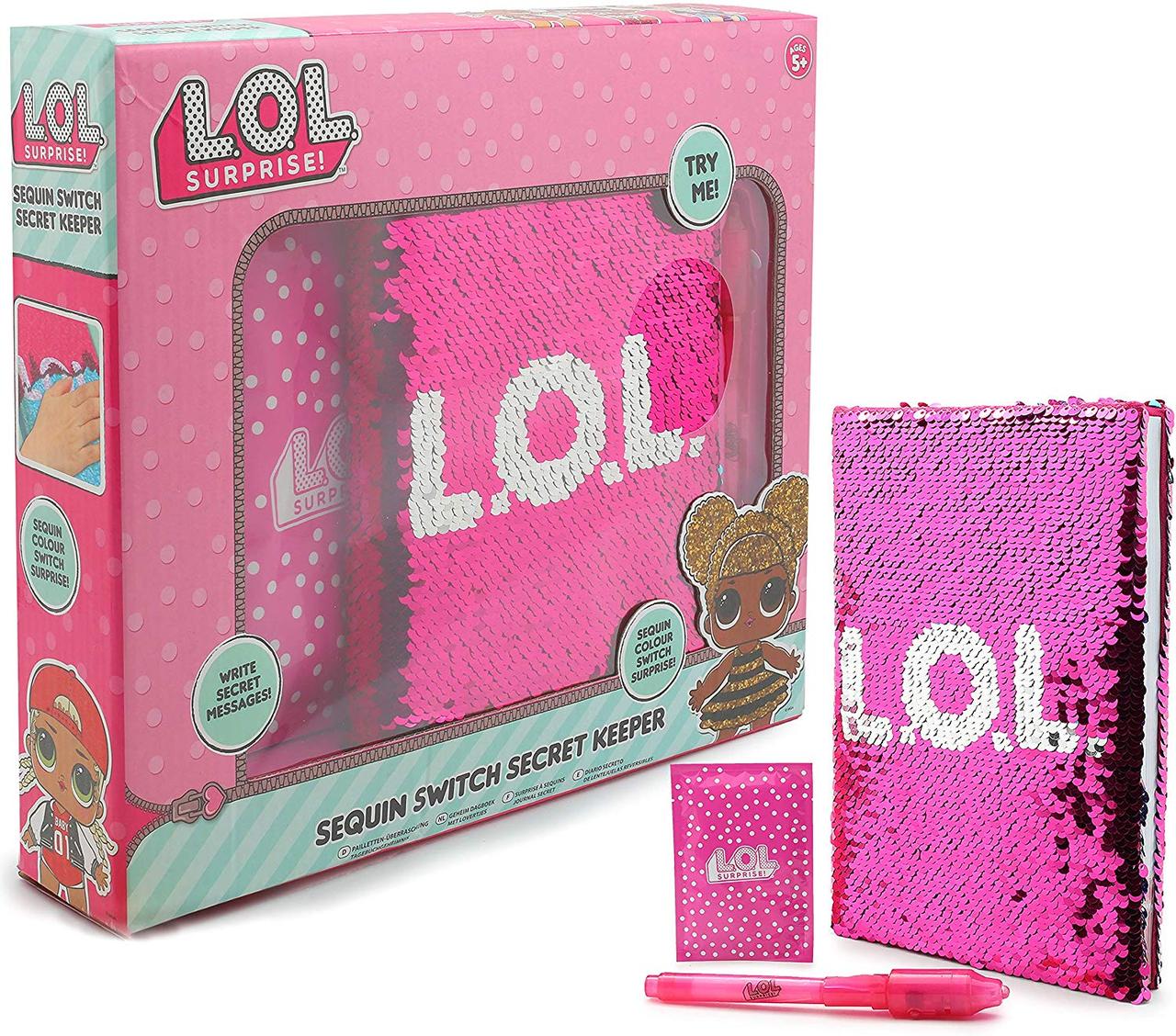 ЛОЛ Секретний щоденник. ЛОЛ Секретний Щоденник з паєтками L.O.L. Surprise! Girls Secret Diary