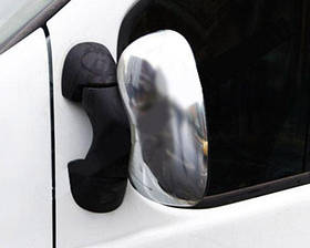 Накладки на дзеркала (сталеві) 2 шт. Renault Trafic, Opel Vivaro 2001-2014, Carmos CAR0155