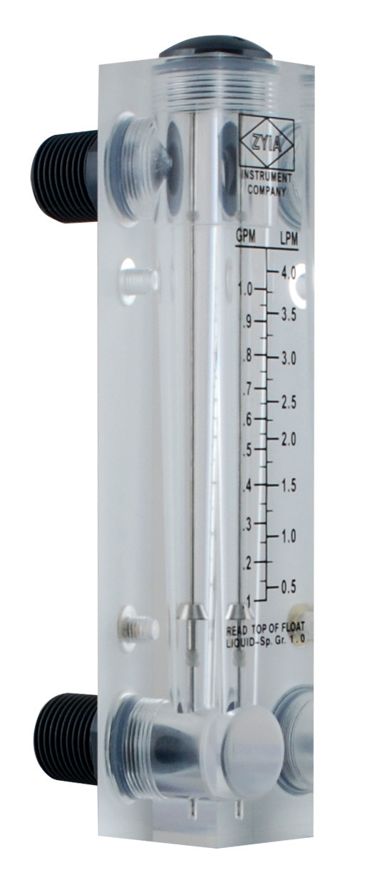 Ротаметр для воды (0,2 - 1,8 л/мин) 1/2" панельный FM 005 - фото 2 - id-p1056080107