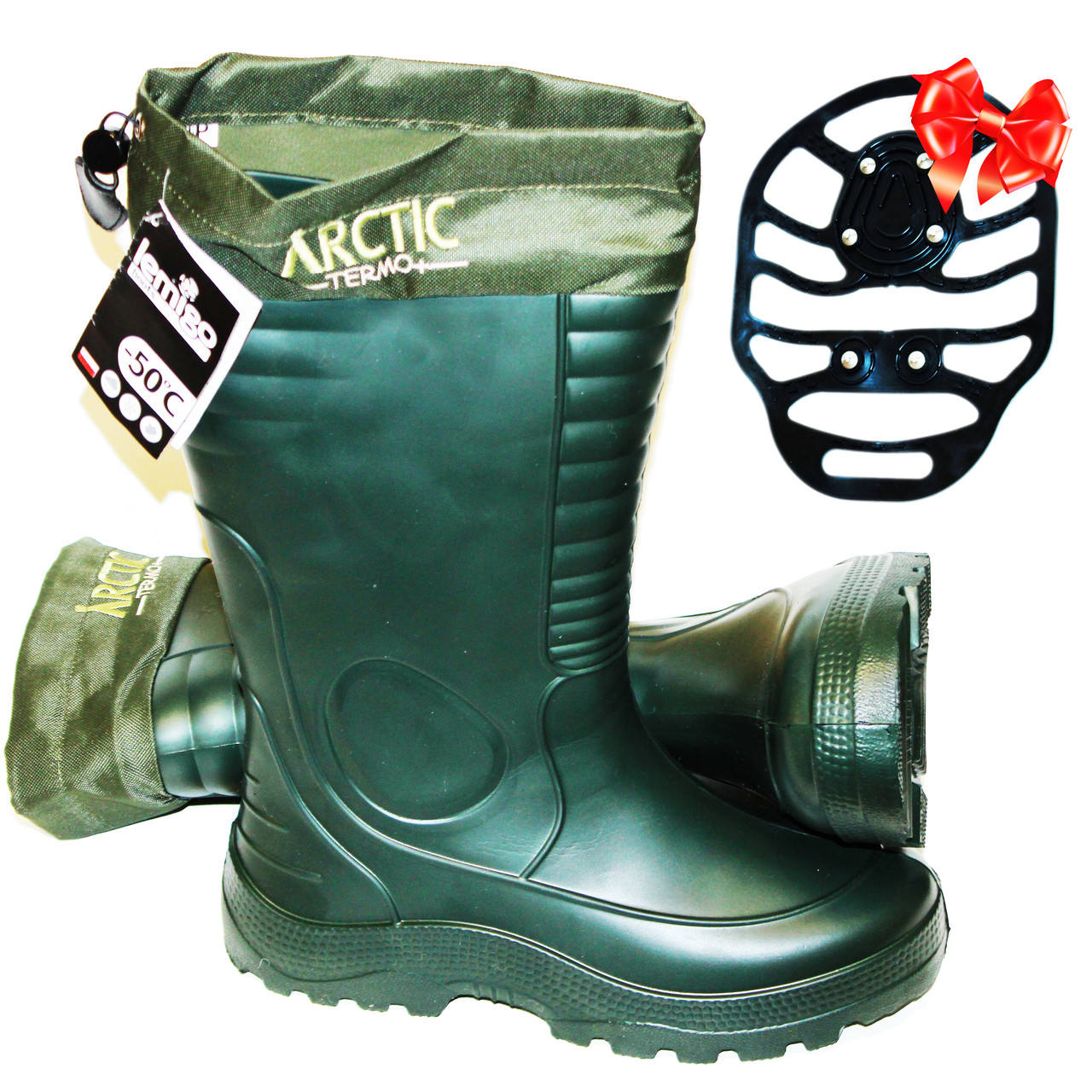 Чоботи гумові з зимовим панчохом Lemigo Arctic termo 875. -50 С. Оригінал (виробництво Польща).