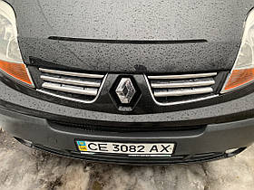 Накладки на решітку (нержав.) 6 шт. Renault Trafic, Nissan Primastar 2006-2014, OmsaLine 6124081