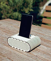 Біла підставка під телефон Без Bluetooth Без електролектрики Акустична підставка Підсилювач звуку Еко холдер