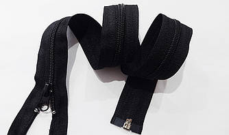 Блискавка спіральна No 5 чорна 60 см роз'ємна