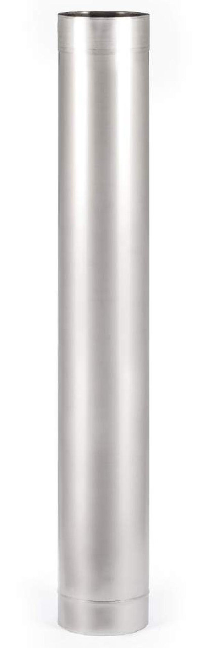 Труба L=1м одностінна з нержавіючої сталі