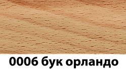 Плінтус з кабель каналом з прогумованими краями 56х18мм 2,5 м Тіс бук орландо