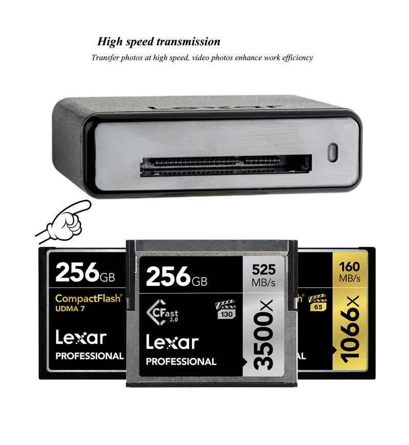 Кардридер Lexar Professional Workflow CR1 Cfast 2.0 / USB 3.0 - фото 4 - id-p107960981