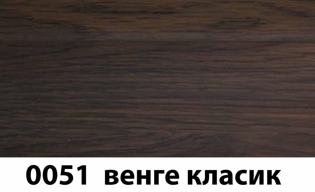 Плінтус з кабель каналом з прогумованими краями 56х18мм 2,5 м Тіс венге класік