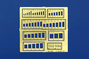 Шаблон для нанесення розшивки на модель. Прямокутники. EDUARD 00005