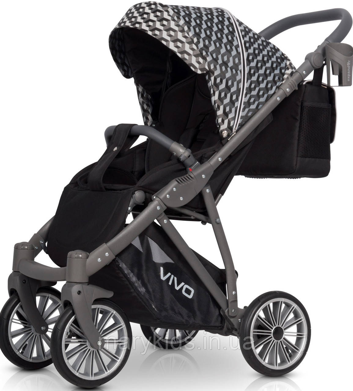 Дитяча універсальна прогулянкова коляска Expander Vivo 01 Carbon