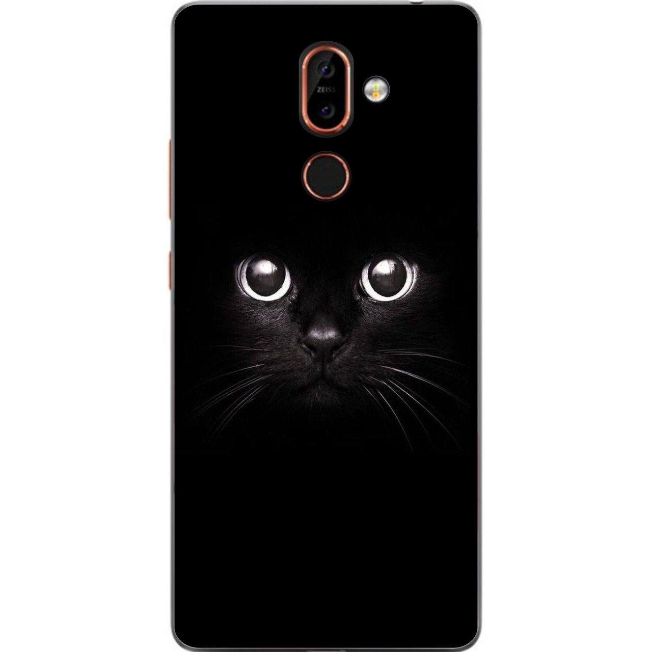 Бампер силіконовий чохол для Nokia 7 Plus з картинкою Мордочка, фото 1