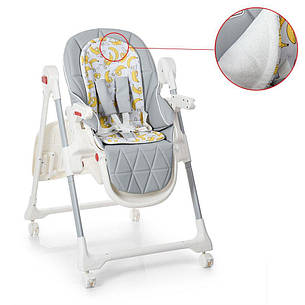 Стільчик для годування EL CAMINO ME 1037 BANANA GRAY (Сірий), фото 3