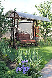 Кована гойдалка з навісом садова, фото 2