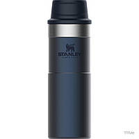 Термокружка Stanley Classic Trigger - action 470 мл TRAVEL MUG NIGHTFALL синяя - 10-06439-033