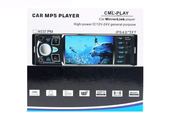 Автомагнітола Pi GBT 4037 MP5 екран 4" TFT