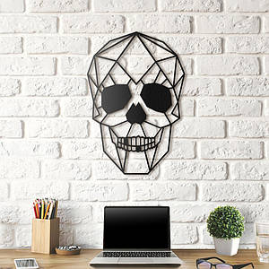 Картина з дерева Decart Skull 52x36 см S1001