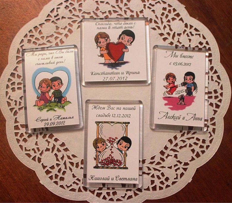 Магніти на весілля для гостей (тільки ОПТ від 50 шт.)