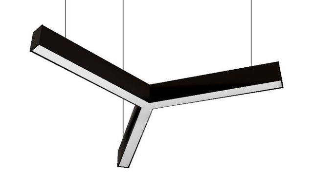 Светильник из LED Профиля 42х43мм Y-образный фото профильный линейный светильник