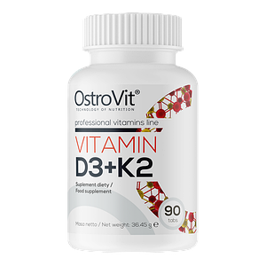 Вітаміни Д3+К2 Ostrovit Vitamin D3+K2 90 таб.