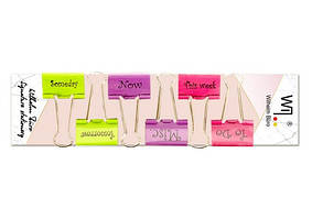 Набір біндерів із 6 штук Wilhelm Buro з написами, кольорові