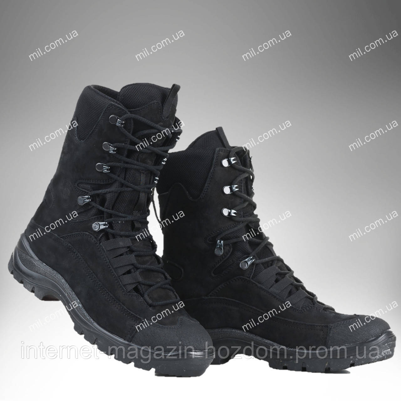 Берці зимові/воїна, тактичне взуття GROM (чорний)