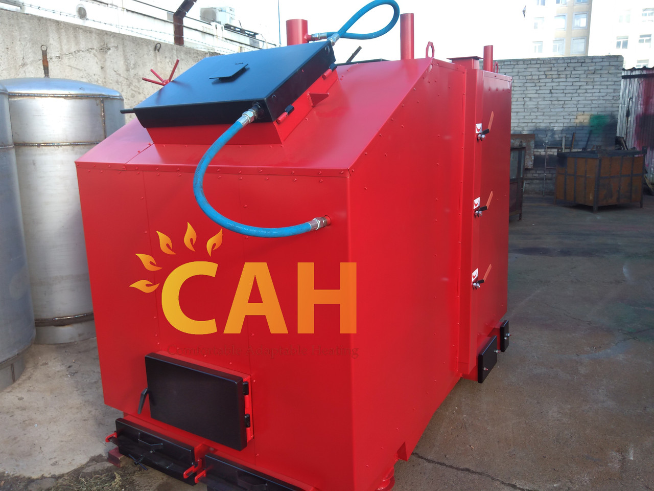 Промисловий котел твердопаливний САН-ПГ 350кВт