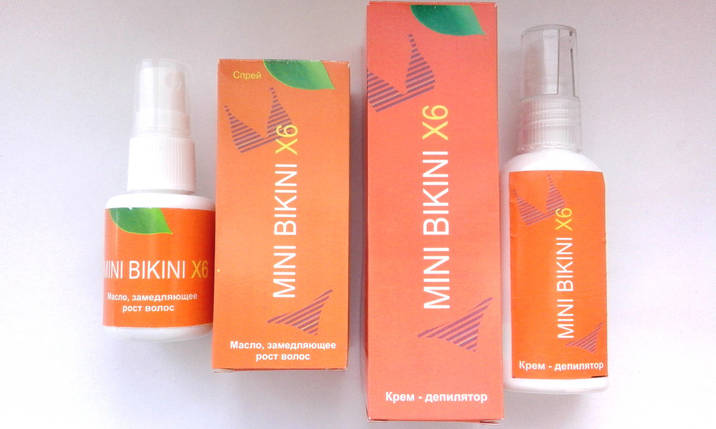 Mini Bikini X6 - Комплекс для депіляції - Крем і Спрей Міні Бікіні, фото 2