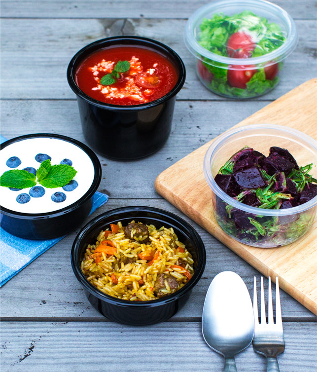 Контейнер герметичний 250 мл. чорний Ø115 мм. h 44 мм. без кришки Кр.0082