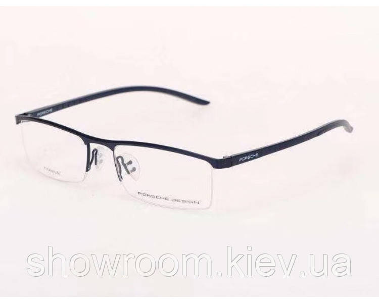 Чоловіча полуободкова оправа Porsche Design p-8819 black