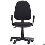 Офісне крісло Комфорт АМФ-Нью чорне на коліщатках для персоналу, фото 7