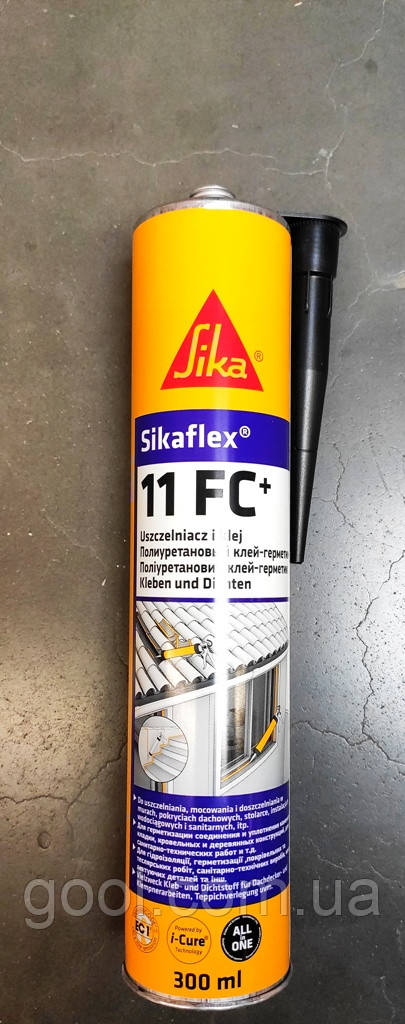 Поліуретановий герметик Sika Sikaflex-11FC+ колір чорний 300 мл