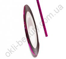 Декоративна самоклеюча стрічка (0,8 мм) №13 Колір: темно-малиновий голограма