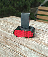 Чорно-червоний тримач для смартфона Динамік із суцільного дерева Без електрики Док-станція для телефона