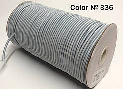 Кругла резинка Капелюшна світло-сірий, діаметр 3 мм