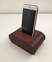 Коричнева підставка для телефона Звукова підставка для IPhone Музичні аксесуари Бездротова док-станція