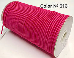 Кругла резинка Капелюшна малиновий, діаметр 3 мм