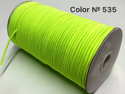 Кругла резинка Капелюшна салатовий, діаметр 3 мм