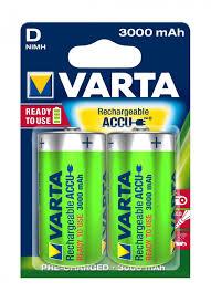 Акумулятор VARTA RECHARGEABLE ACCU D 3000mAh BLI 2 NI-MH (READY 2 USE) ш.к.4008496550777, фото 1