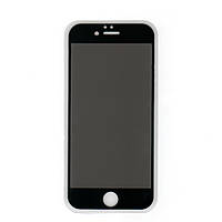 Антишпионское приватное защитное стекло Full Glue для Apple iPhone 6 (черный) (клеится всей поверхностью)
