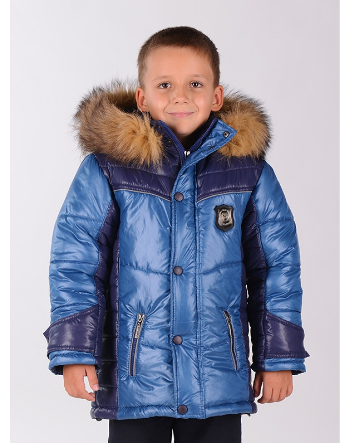 Зимова куртка для хлопчика Денім Розмір 134 см