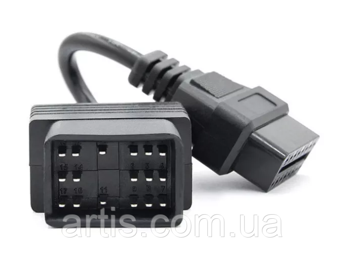 Перехідник адаптер для сканера Toyota Тойота 17 Pin -> OBD 2 ELM327