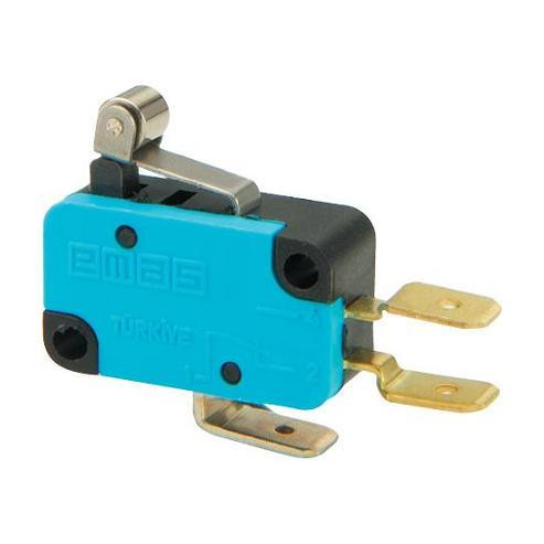 Мікровимикач з металевим роликом на короткому важелі, фото 1