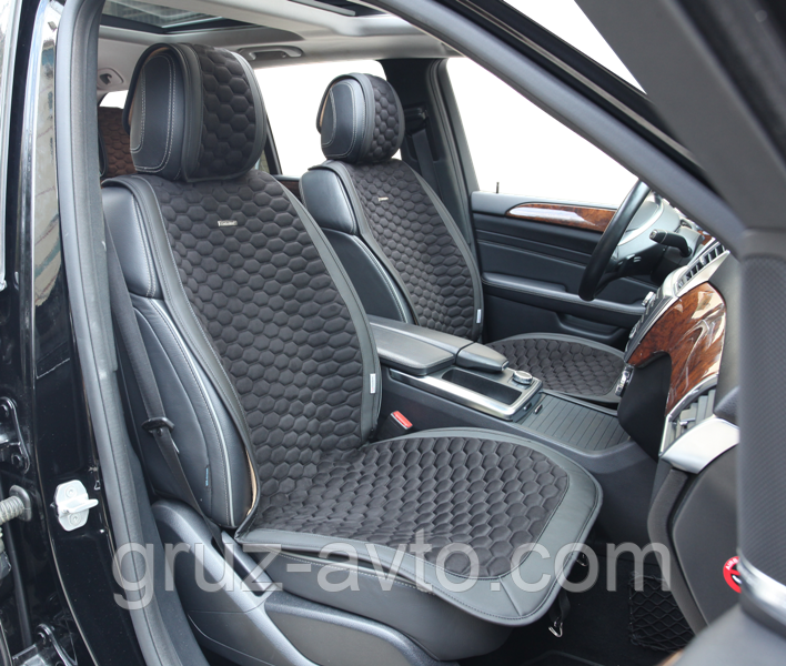 Накидки на сидіння CarFashion Moдель: CAPRI чорний, чорний, чорний (21861)