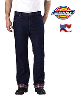 Джинсы мужские теплые Dickies® W38xL30 / фланелевая подкладка (байка) 100% хлопок / Оригинал из США