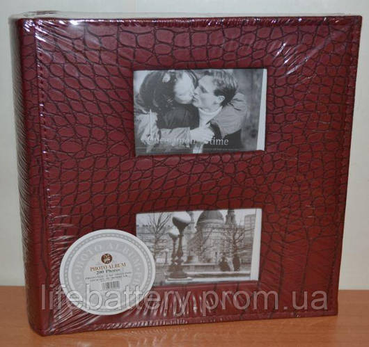 Фотоальбом на 200 фото 10х15 с местом для записей, кожзам, L089 (ID ...