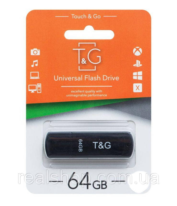 USB Флеш накопитель 64Gb T&G 011 Classic series Black TG011-64GBBK  USB Flash Drive